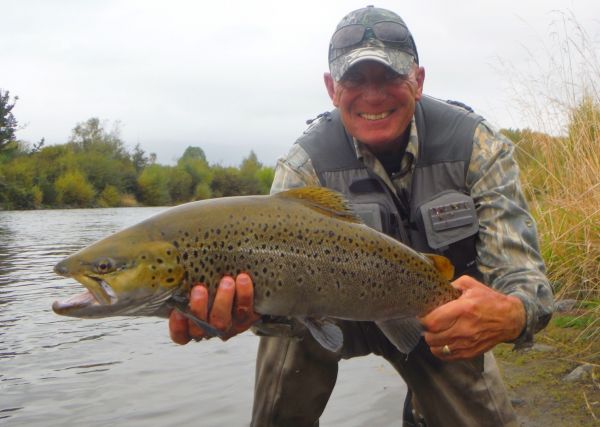 A golden colored, deep bodied fish caught this morning.