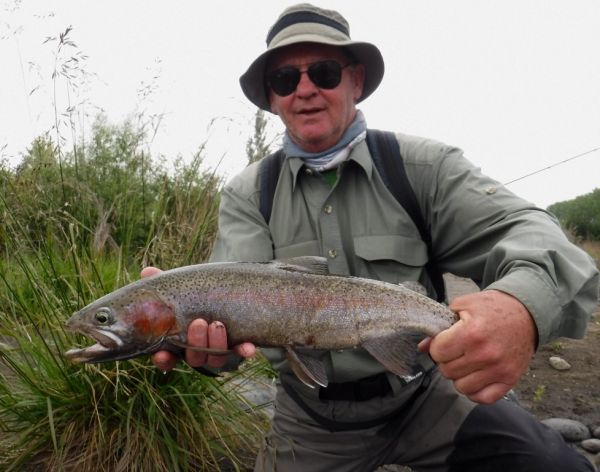 Iain with a dark fish from Judges.