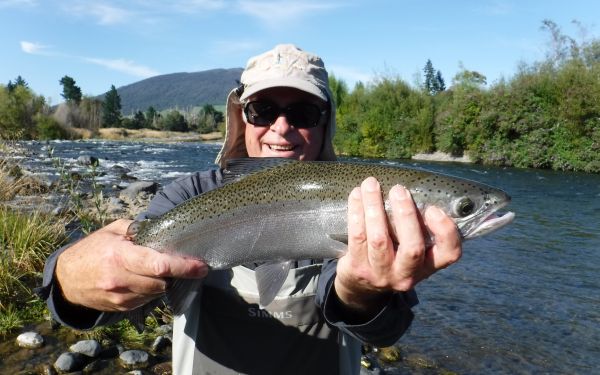 Grant Wells with a rainbow.