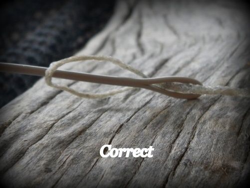 Keep things nice and straight as you pull both ends.
