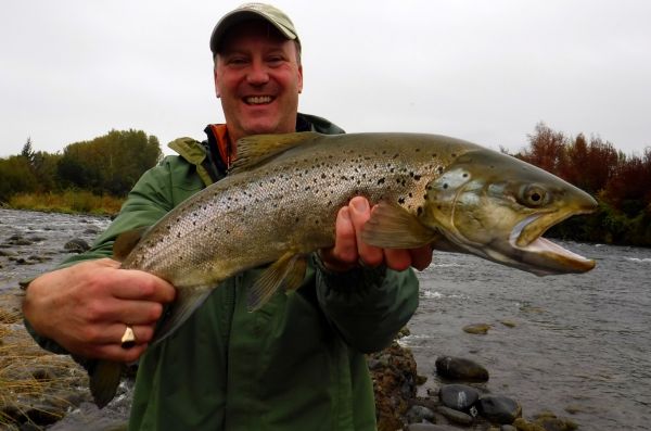 JC with a brown from one of the town pools.