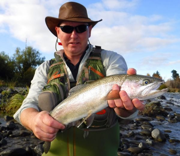 Big Mike with one of five he managed on one of the more productive days this month.