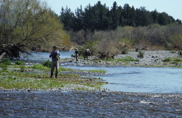 No shortage of anglers once the sun came out.